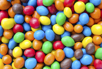 Colourful Chocolate Coated Sweets