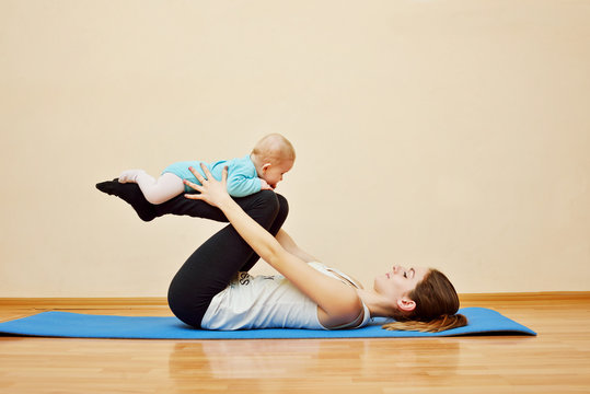 sport with baby