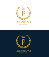 Hotel logo,Luxury bran identity, Royalty style symbol