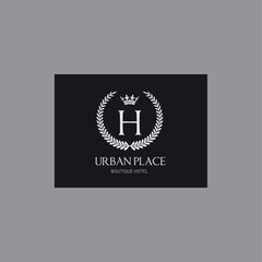 Hotel logo,Luxury bran identity, Royalty style symbol