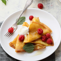 pancakes with sweet berry