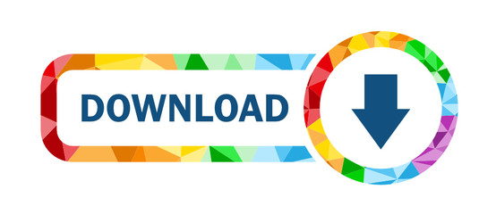 Fototapeta premium DOWNLOAD Polygon Pattern Vector Web Button