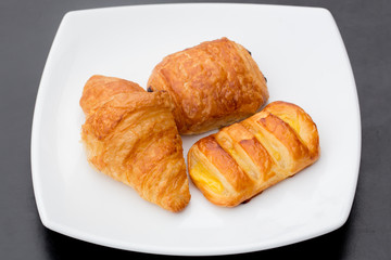 fresh bread  on dish