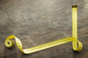 measuring tape on table