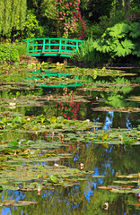 Panele Szklane  Giverny, ogród wodny na wiosnę