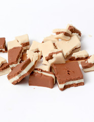 dark and white cocoa nut bars