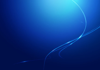 Abstract Lines Blue Background