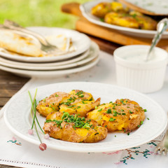 Australian Crash Hot Potatoes with Sour Cream