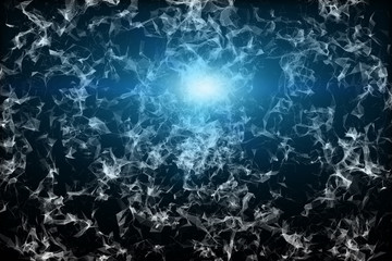 Plexus Facettes in Motion. Nice 3D Rendering
