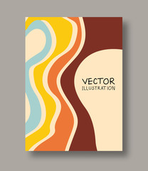 Brochure with color lines
