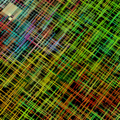 Fototapeta premium Multicolored striped and grid shape pattern as abstract backgro