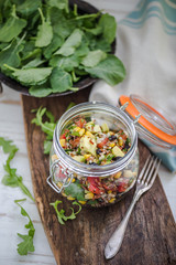 maxican style salad with quinoa