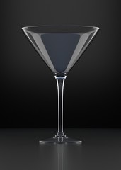 Empty Martini Glass