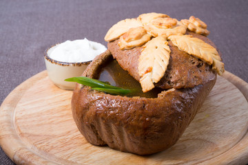 Russian mushroom soup