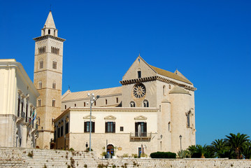 Fototapeta na wymiar View of the Romanesque church of Trani in Apulia - Italy