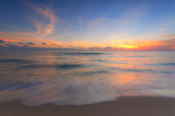 Fototapeta na wymiar Seascape at Sunrise Scene