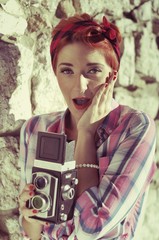 Dziewczyna w stylu Pin-Up © awisniowski