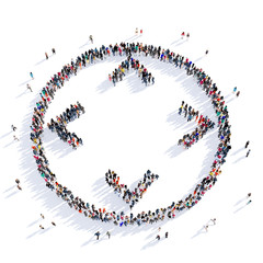 people arrow remote button 3d