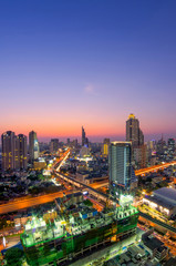 Fototapeta na wymiar Bangkok twilight.