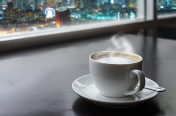 cup of coffee at night