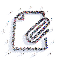 people paper letter 3d