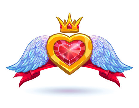 Cool vector ruby heart