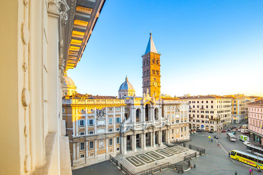 Fototapeta The Basilica di Santa Maria Maggiore in Rome, Italy