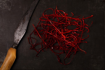 extra hot red chilli pepper threads strings