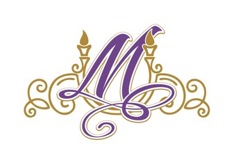 
logo with the letter m