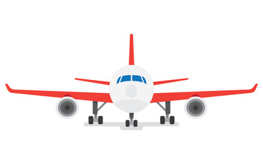 Modern Airplane isolated on white background