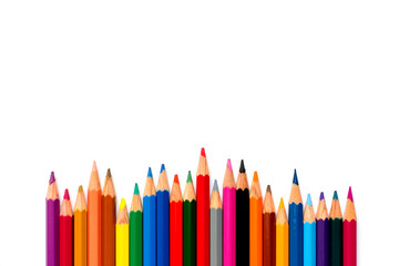 Artificial green grass on the white background