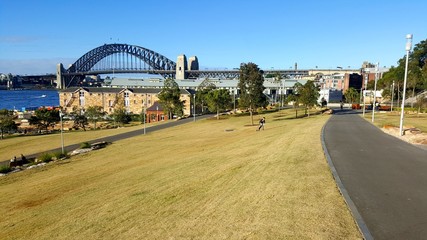 Fototapeta premium Harbour bridge depuis Barangaroo reserve, Sydney, Australie