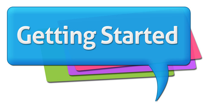 Getting Started Colorful Comment Symbol  