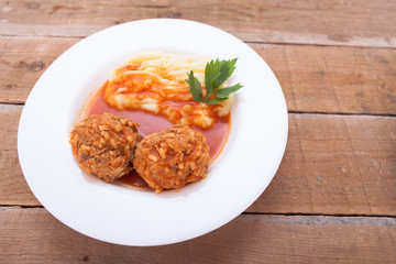 Meatballs with tomato sauce