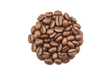 coffee beans circle shape