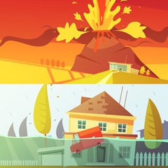 Natural Disaster Banners