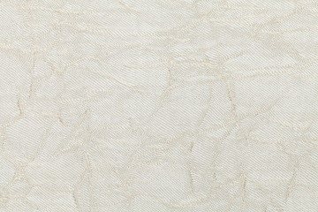White cream background from textile material. Fabric with natural texture.