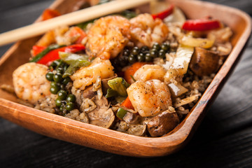 Shrimp rice dish