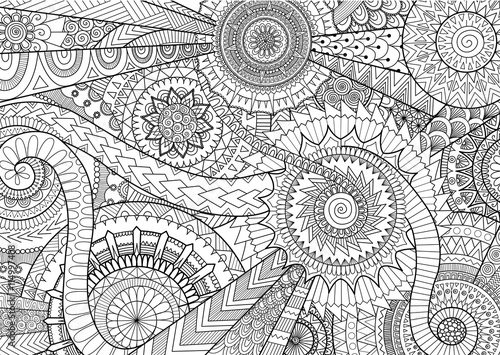Complex Mandalas Design For Adult Coloring Book