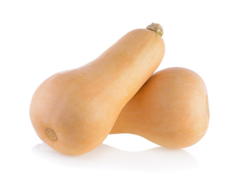 Butternut Squash On White Background