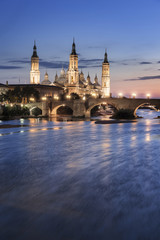 Naklejka premium Ville de Saragosse Espagne