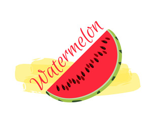 Watermelon. Vector illustration.