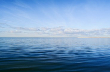 Blue sea and clear sky 