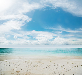Idyllic beach and sea