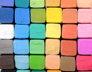 Fototapeta na wymiar colourful chalk pastel