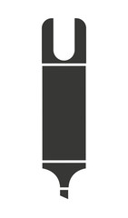 highlighter pen isolated icon design