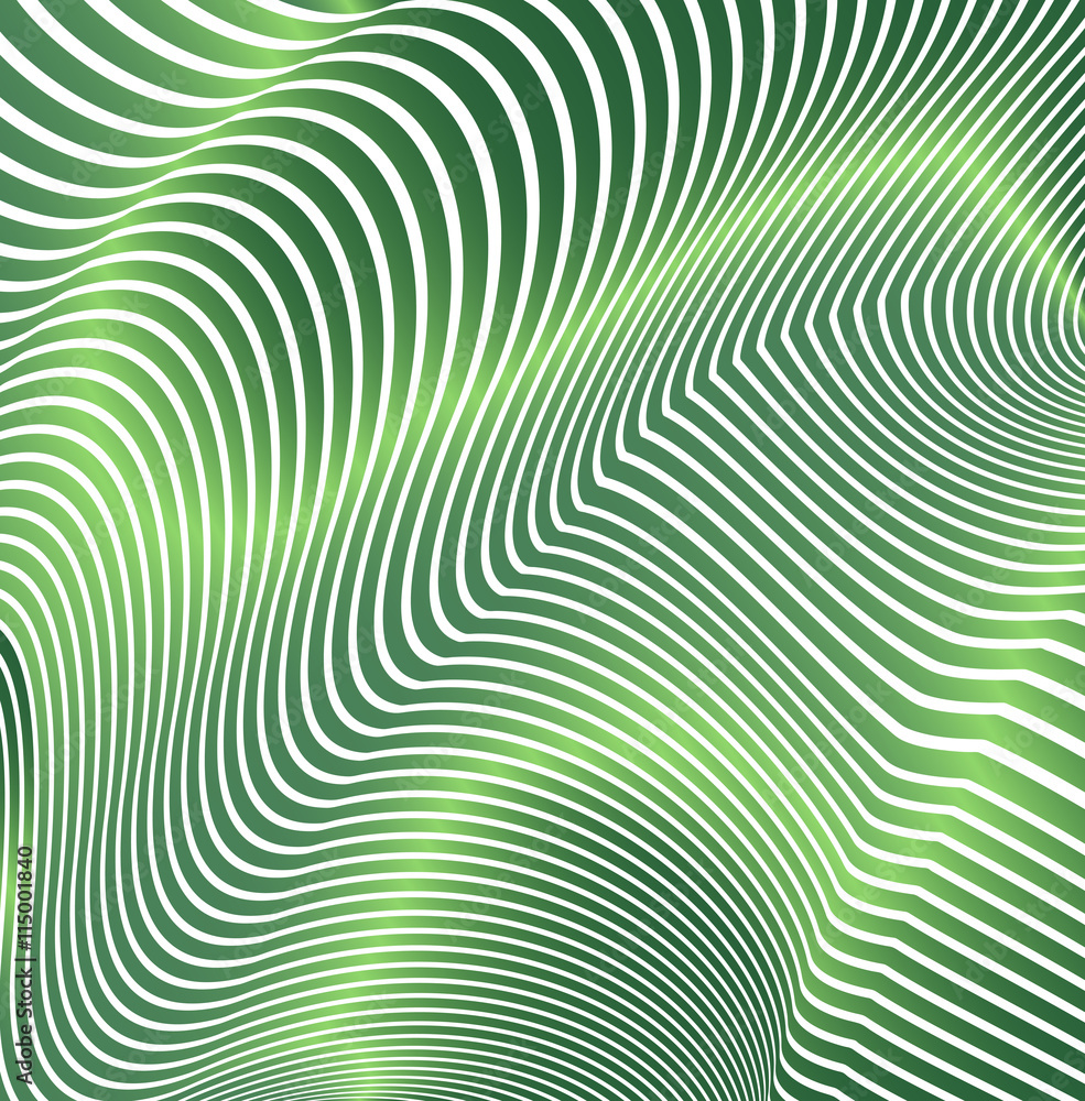 Aufkleber abstract curved lines in the form of waves. modern background. relief color zigzags.