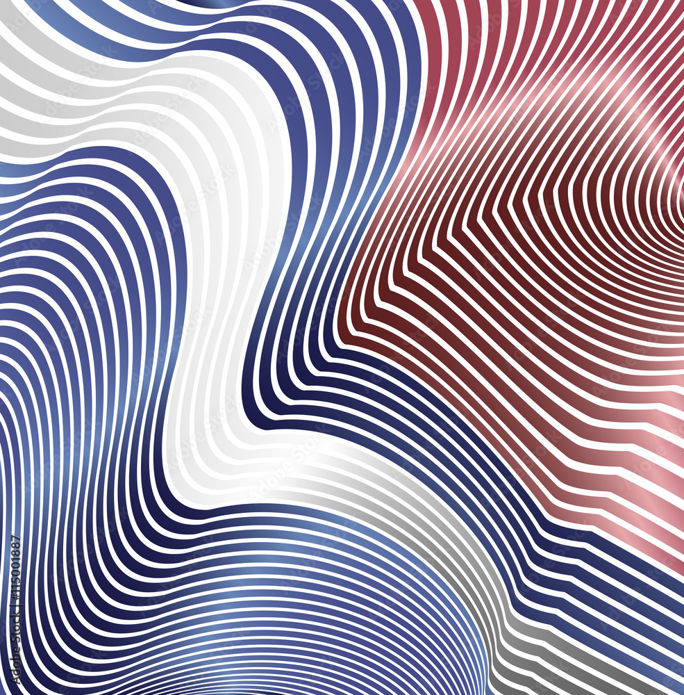 Poster abstract curved lines in the form of waves. modern background. relief color zigzags.