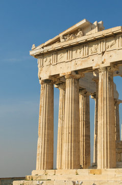 greek columns, acropolis, athens