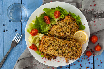 Salmone gratinato al forno